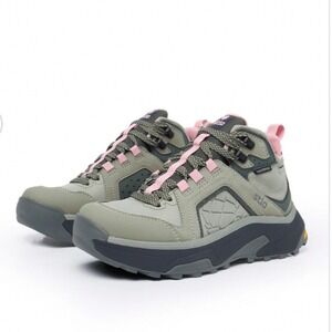 Stio Womens Ridgecap Waterproof Mid Hiking Boots Sage Pink Outdoor Size 9.5
